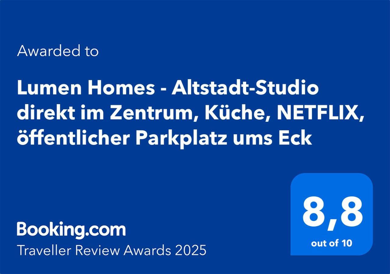 Lumen Homes - Altstadt-Studio Direkt Im Zentrum, Kueche, Netflix, Oeffentlicher Parkplatz Ums Eck อินโกลชตัดต์ ภายนอก รูปภาพ